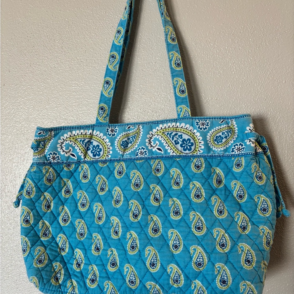 Vera Bradley Blue Paisley Tote Bag
